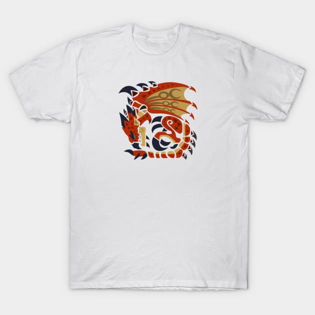 Rathalos Icon - Monster Hunter World T-Shirt by kasana